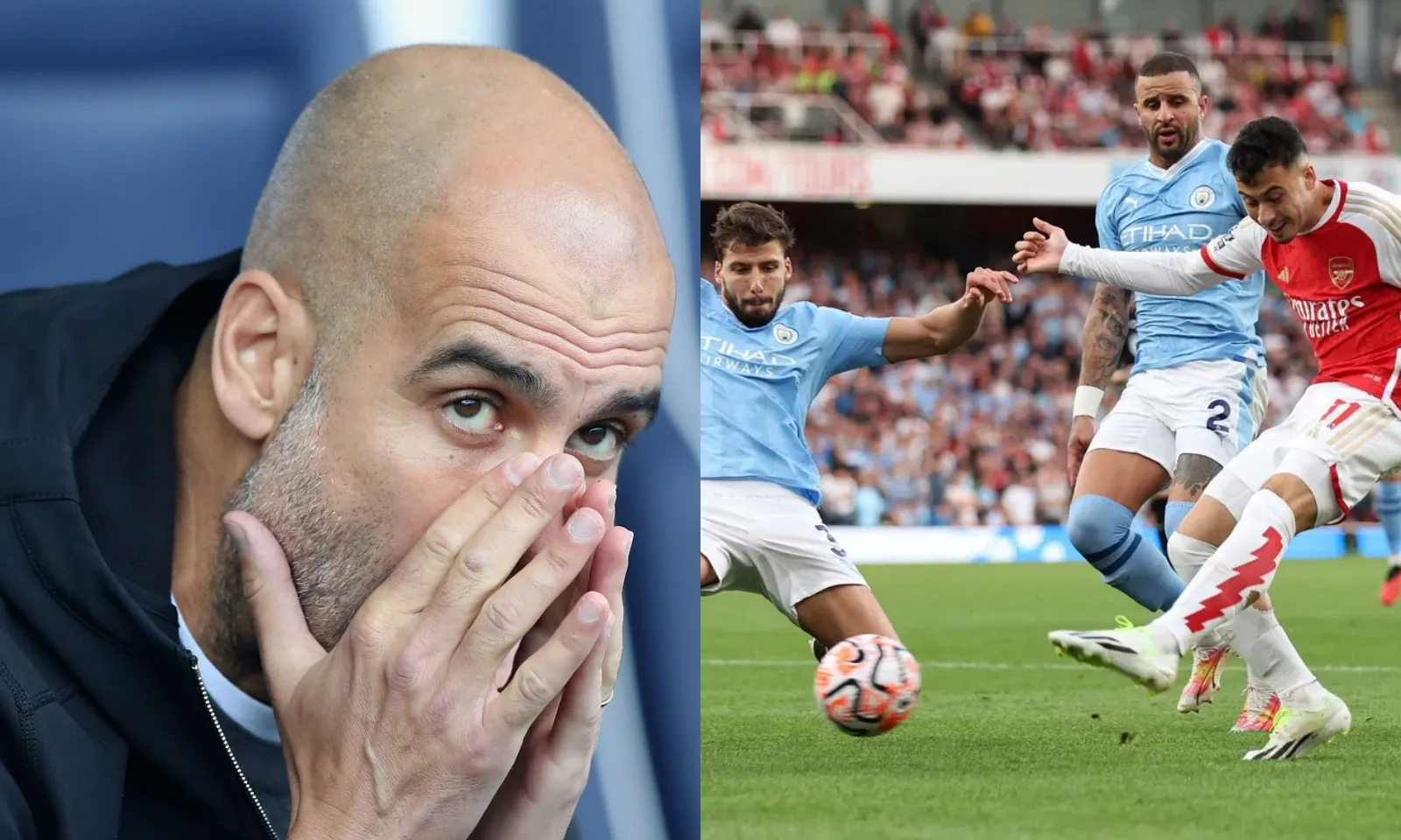 Pep lo sợ: Thua Arsenal, Man City không thể vô địch Ngoại hạng Anh