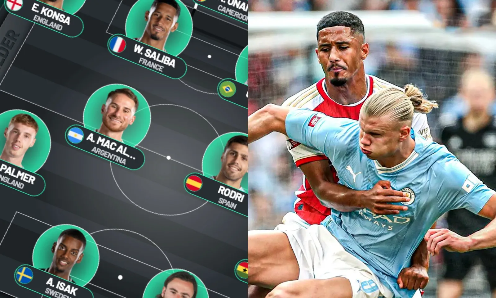 Đội hình tiêu biểu vòng 30 Ngoại hạng Anh: Cặp đôi Arsenal làm Haaland câm lặng | Sao MU duy nhất