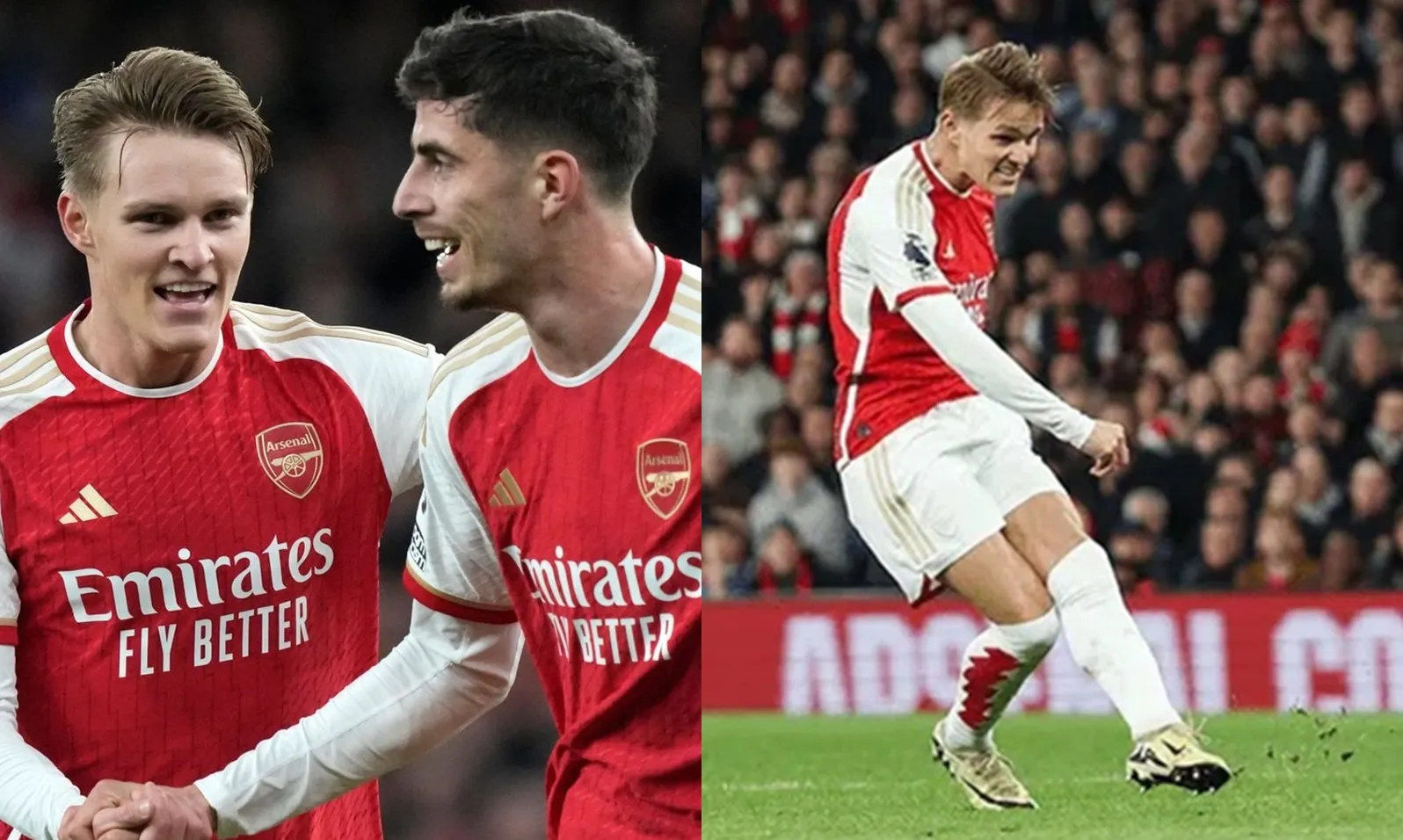 Song tấu Havertz và Odegaard tỏa sáng, Arsenal lấy lại vị trí số 1 Ngoại hạng Anh