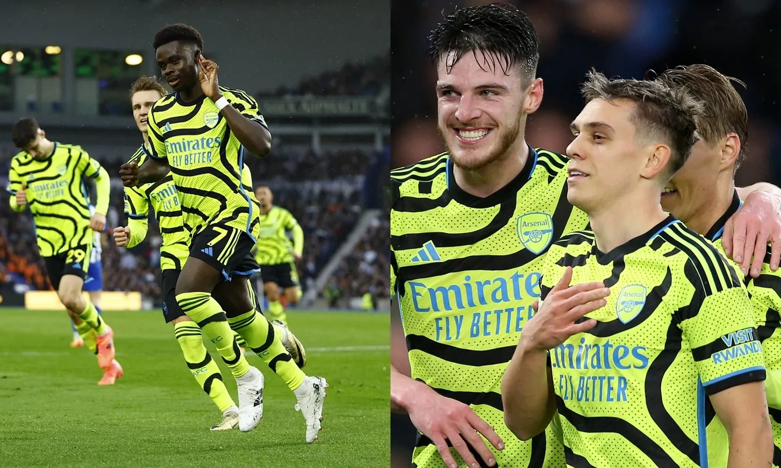 Bukayo Saka thông nòng trở lại, Arsenal dễ dàng nghiền nát Brighton 