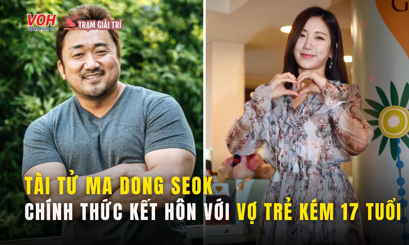 Tài tử Ma Dong Seok chính thức về chung nhà với bạn gái trẻ kém 17 tuổi