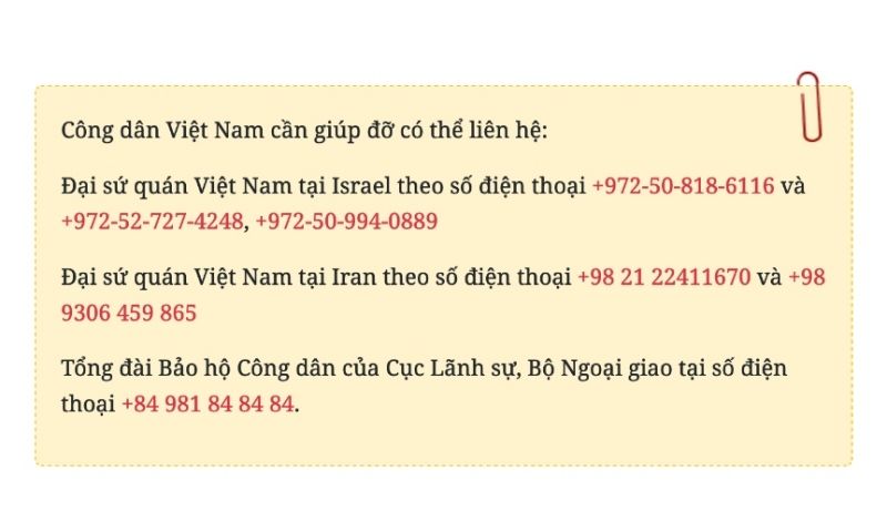 Công dân Việt Nam tại Trung Đông vẫn an toàn