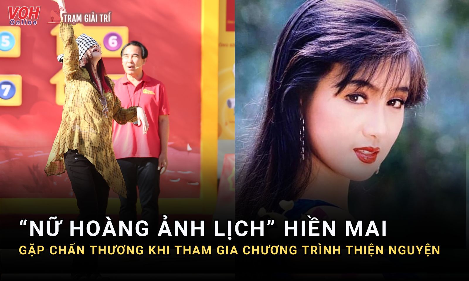 Hiền Mai chấn thương khi tham gia chương trình thiện nguyện