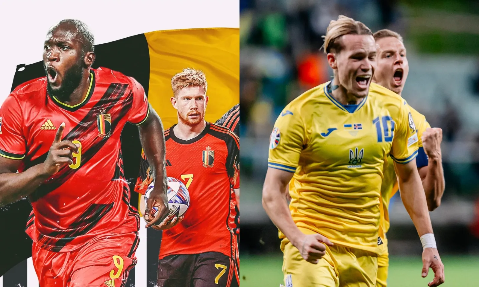 Bảng E EURO 2024: Thế hệ vàng tuyển Bỉ vớt vát hy vọng | Mudryk biến Ukraine hoá 