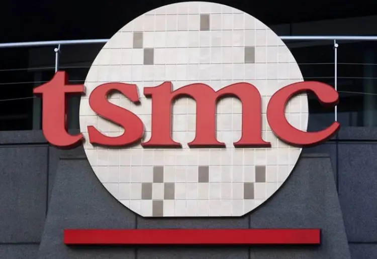 Logo của Công ty Sản xuất Chất bán dẫn Đài Loan  TSMC tại Hsinchu