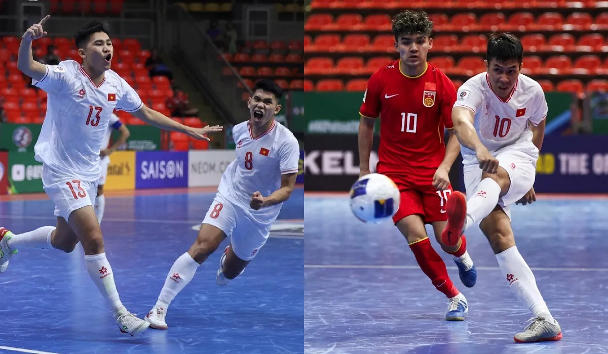 Tuyển futsal Việt Nam có chiến thắng quan trọng trước Trung Quốc tại giải châu Á