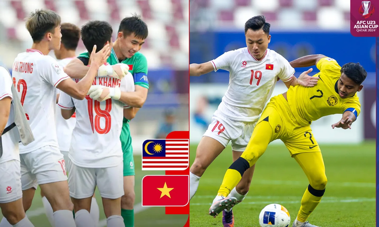 U23 Việt Nam đánh bại U23 Malaysia bằng tuyệt phẩm cầu vồng của Văn Khang