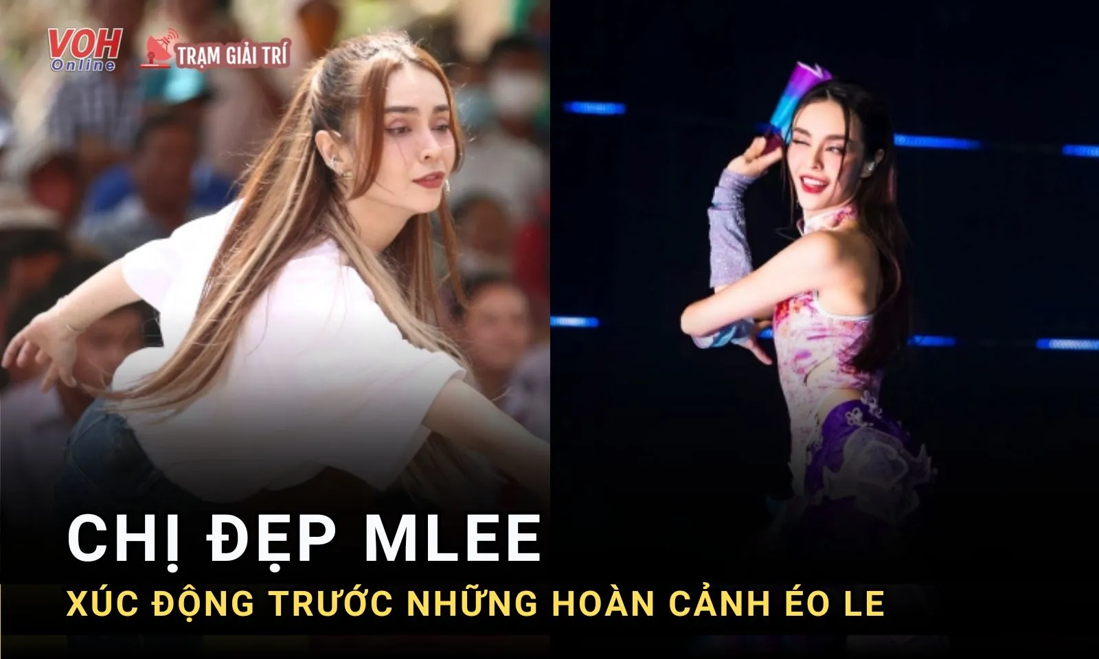 Bông hồng lai MLee rơi lệ trước những hoàn cảnh khó khăn