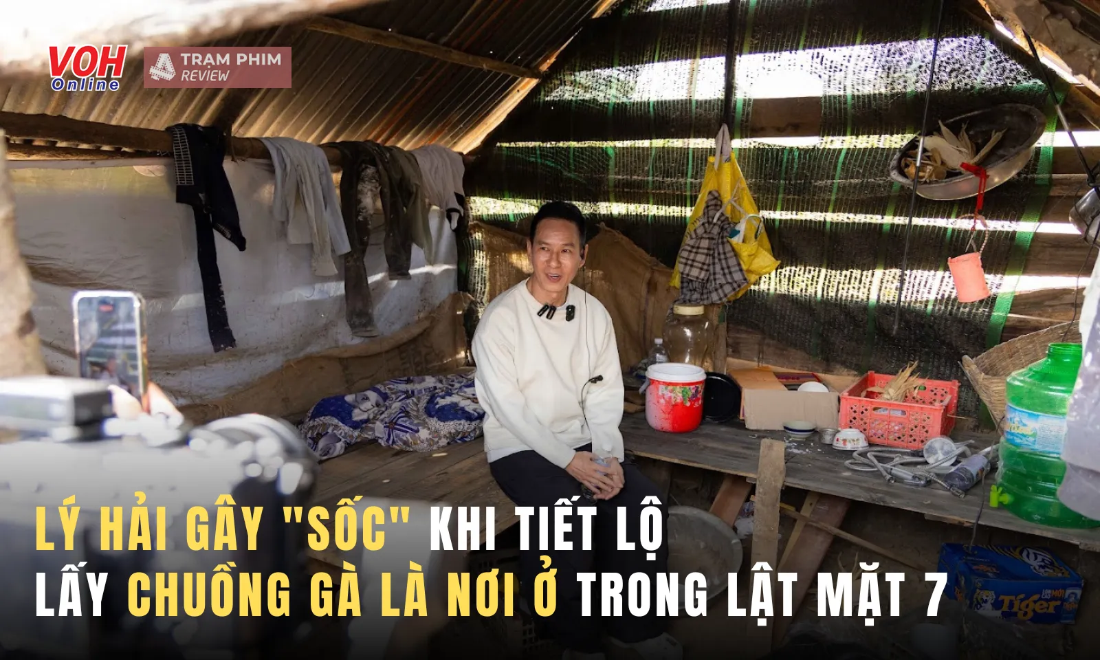 Lý Hải gây sốc khi lấy chuồng gà làm nơi ở trong Lật Mặt 7: Một Điều Ước