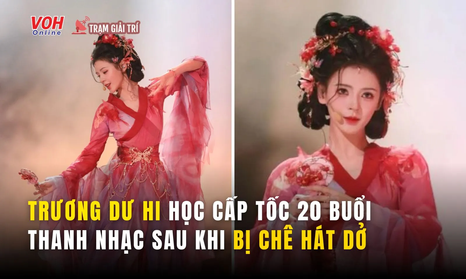 Bị chê thậm tệ tại Đạp Gió, Trương Dư Hi học cấp tốc 20 buổi thanh nhạc 