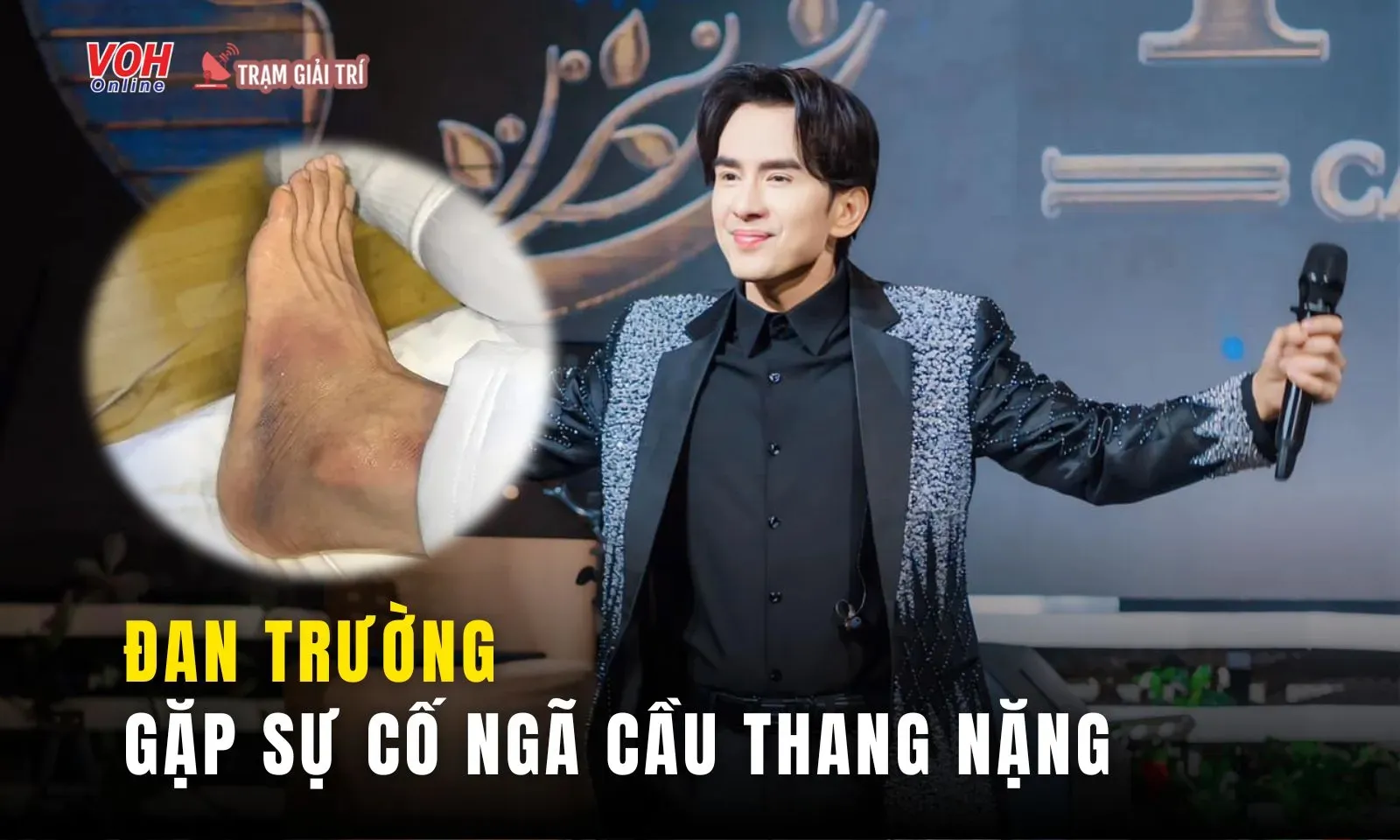 Đan Trường gặp sự cố ngã cầu thang, bị thương nặng phải tốn số tiền lớn 