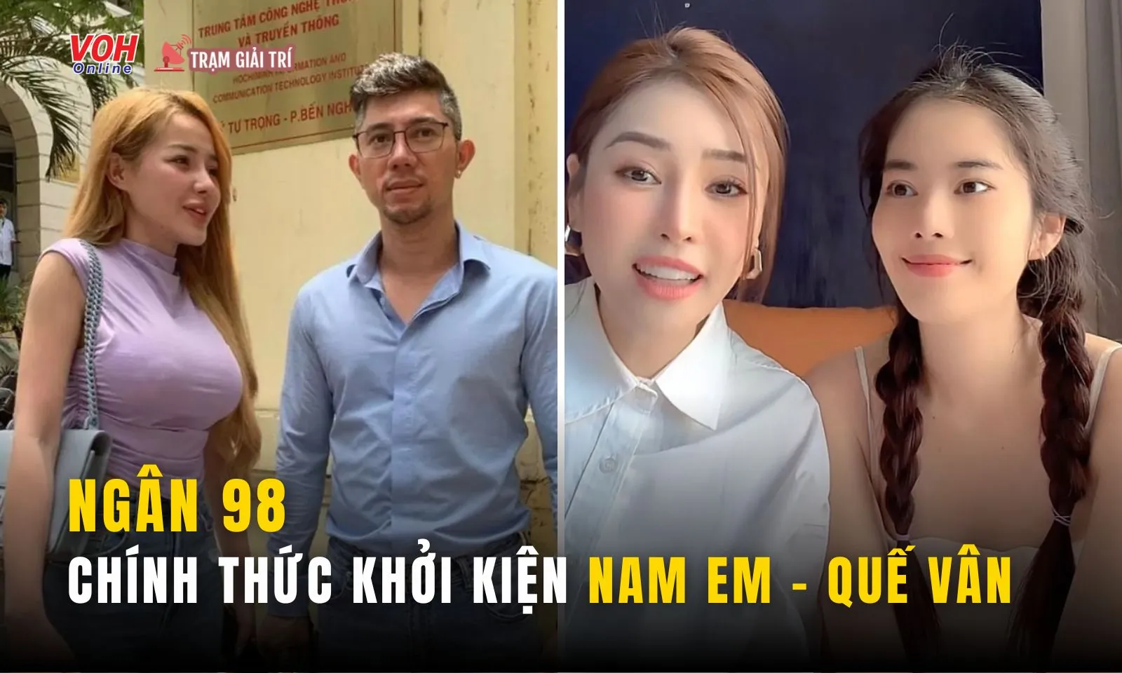 Ngân 98 nhờ Sở TTundefinedTT TPHCM hướng dẫn hoàn thiện thủ tục kiện Nam Em và Quế Vân 