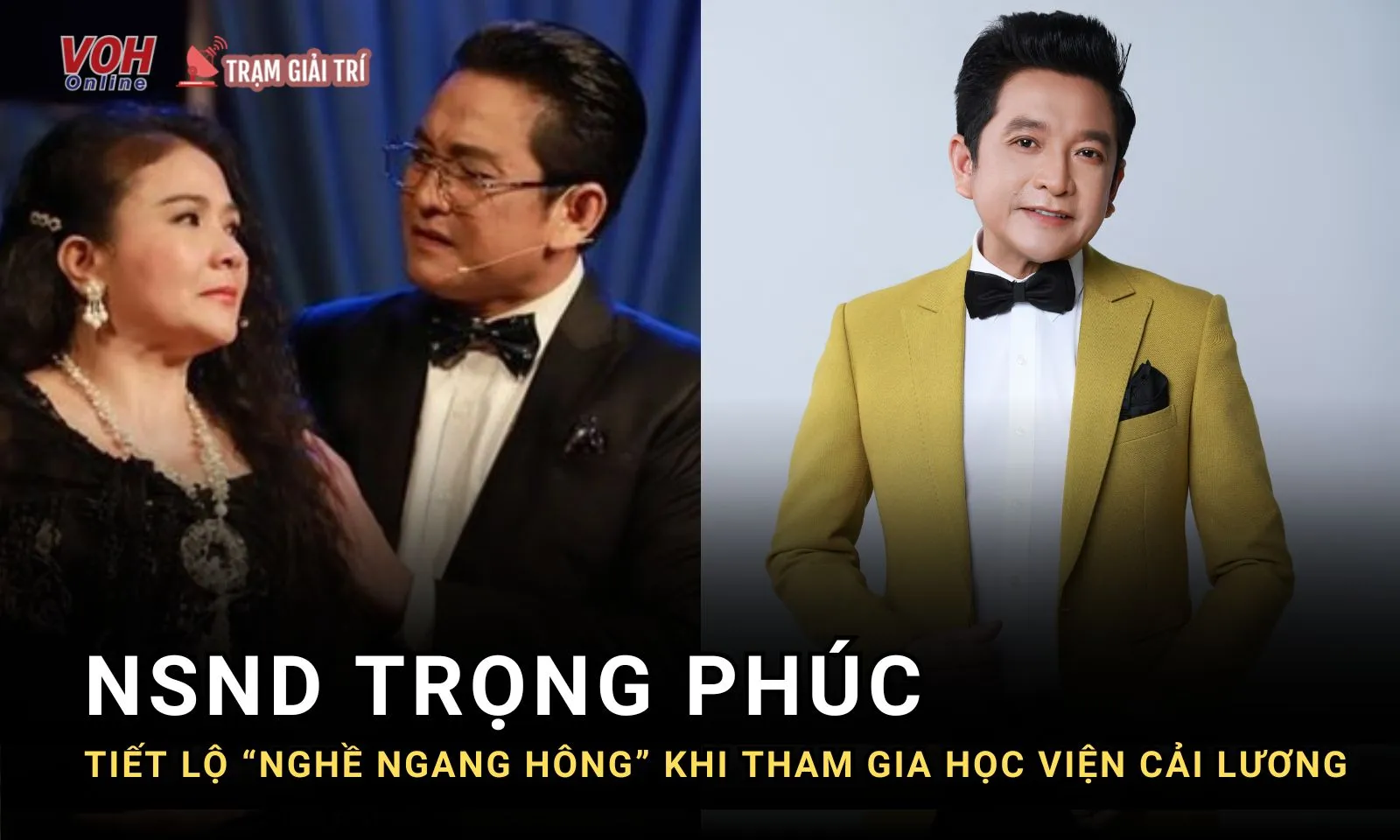 NSND Trọng Phúc tiết lộ nghề ngang hông khi làm khách mời trong show của NSND Bạch Tuyết