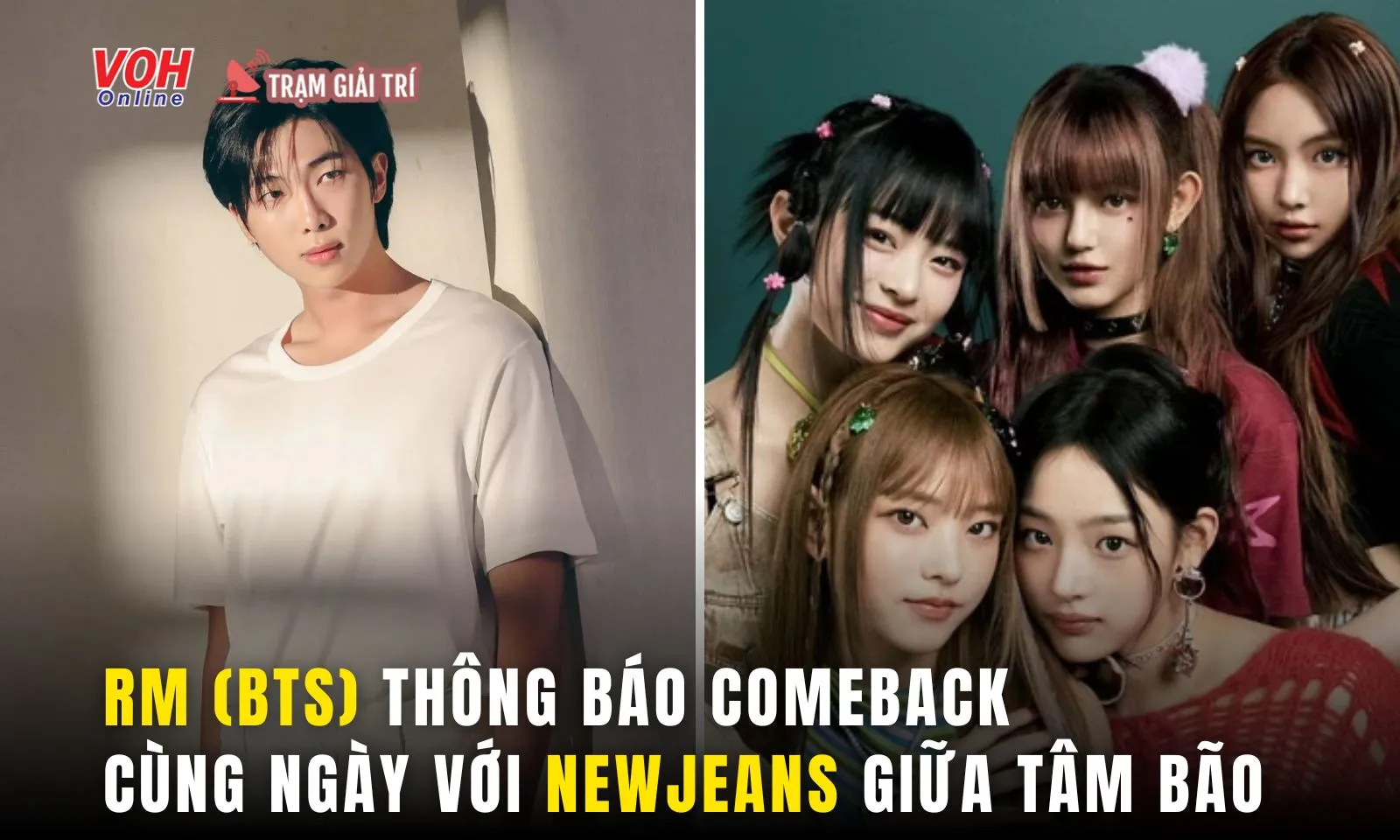 RM (BTS) comeback cùng ngày với NewJeans giữa tâm bão HYPE vs ADOR