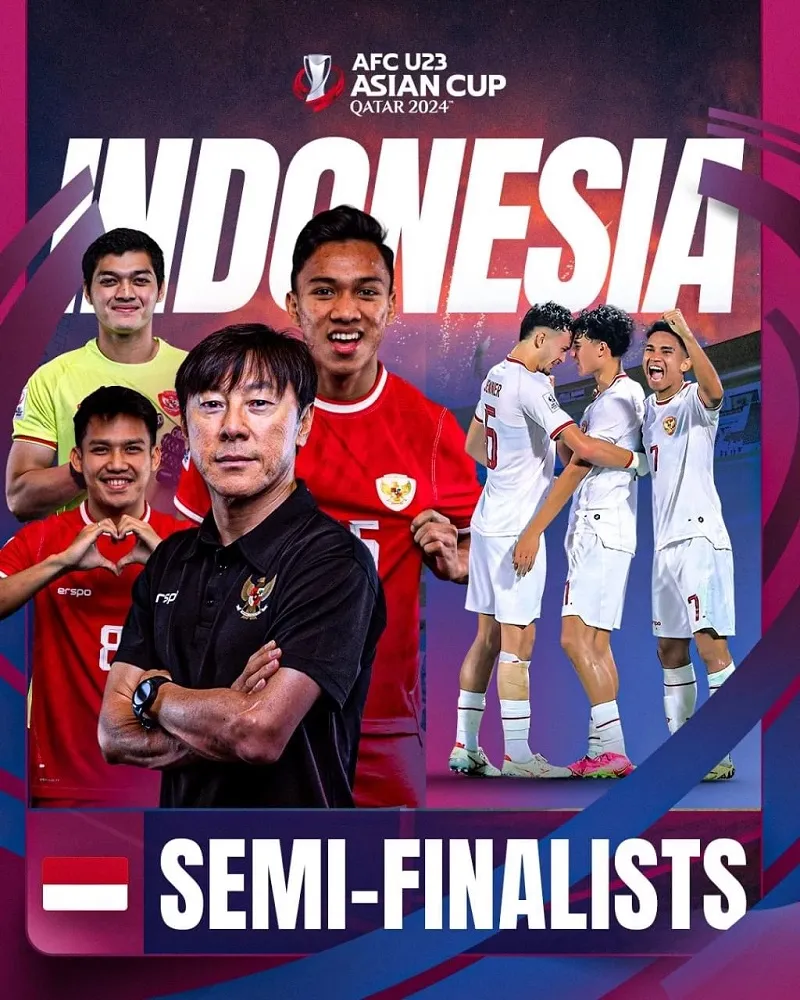U23 Indonesia làm nên lịch sử ở lần đầu tham dự VCK U23 châu Á - Ảnh: internet