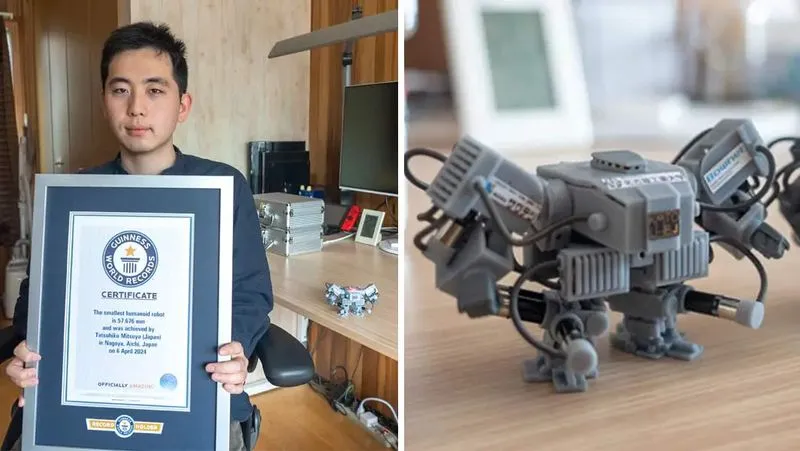 Sinh viên Nhật Bản chế tạo robot hình người nhỏ nhất thế giới