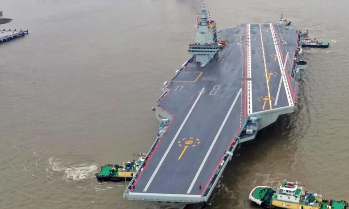 Trung Quốc: Thử nghiệm hàng không mẫu hạm tự chế thứ 3
