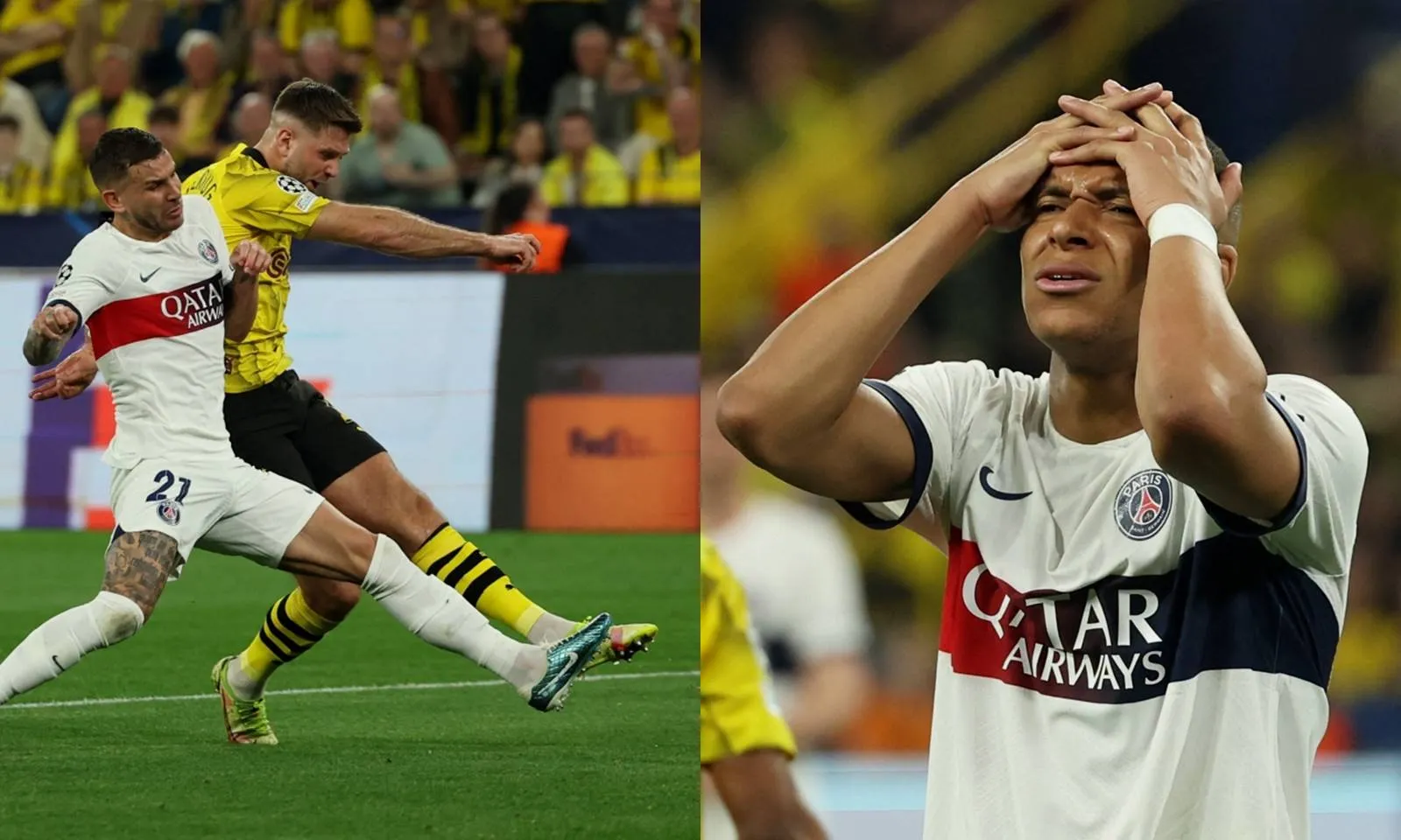 Dembele hiện nguyên hình, khung gỗ từ chối bàn thắng, PSG thua sát nút Dortmund