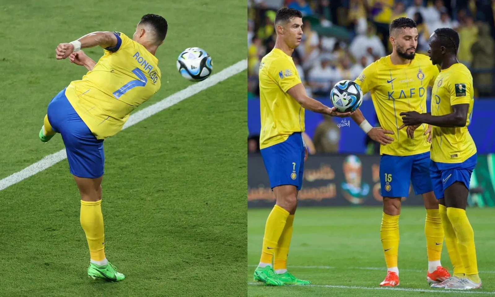 Ronaldo volley không cần nhìn ghi bàn, nhường penalty cho Mane đưa Al Nassr vào Chung kết