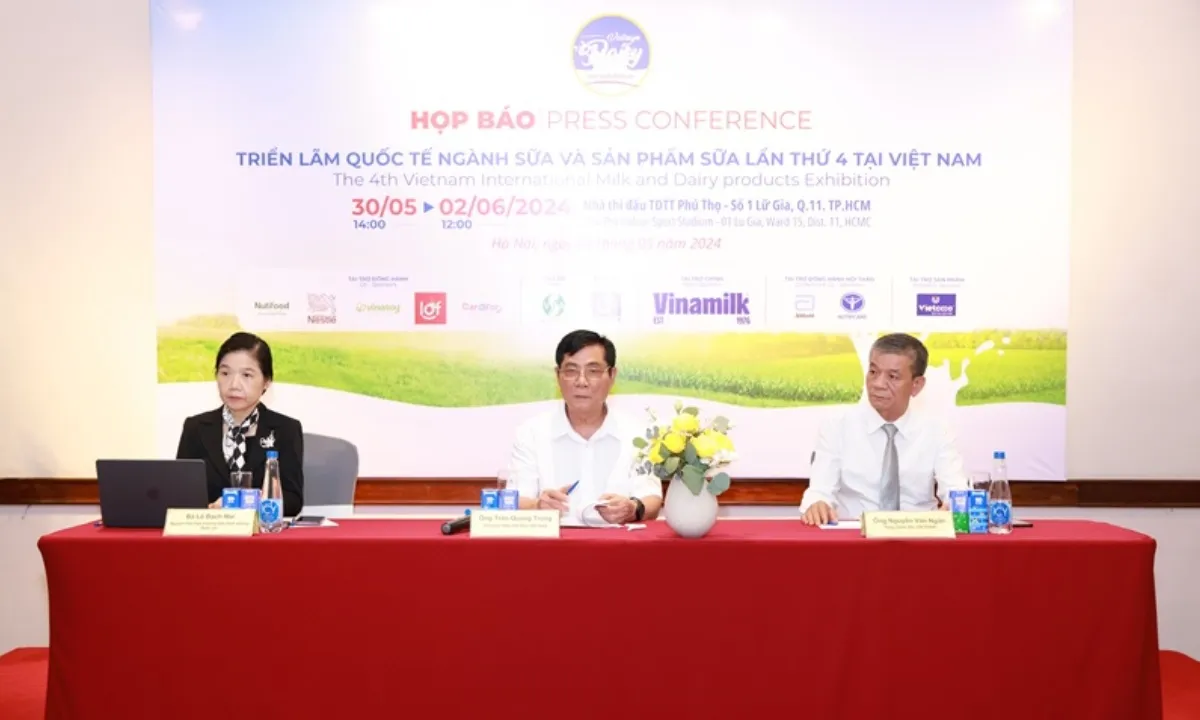 Triển lãm quốc tế ngành Sữa và sản phẩm Sữa lần thứ 4 tại Việt Nam sẽ diễn ra từ 30/5 đến 2/6