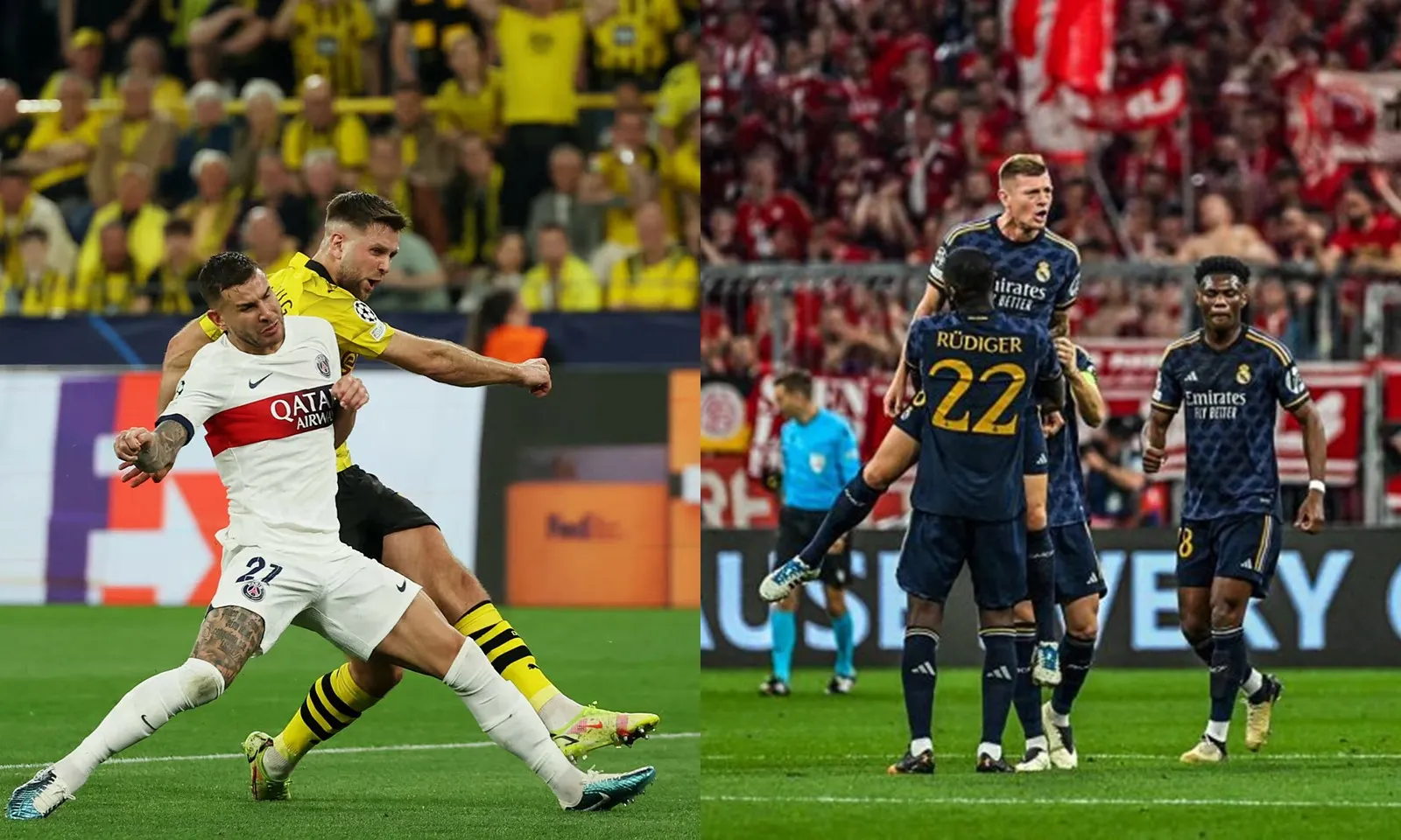 Lịch thi đấu lượt về Bán kết Cúp C1: PSG vs Dortmund | Real Madrid vs Bayern Munich 