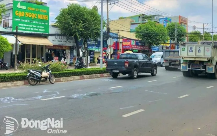 Hiện trường vụ va chạm giao thông