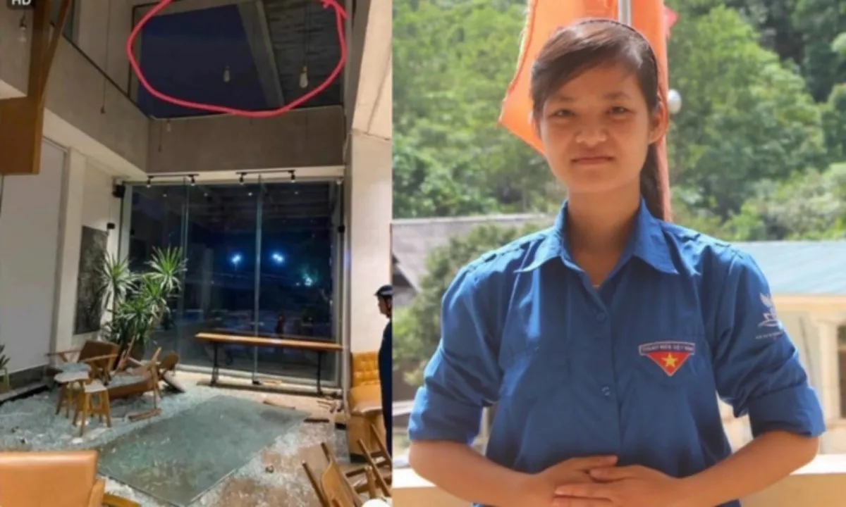 nữ bsi bị kính rơi vào ng 1