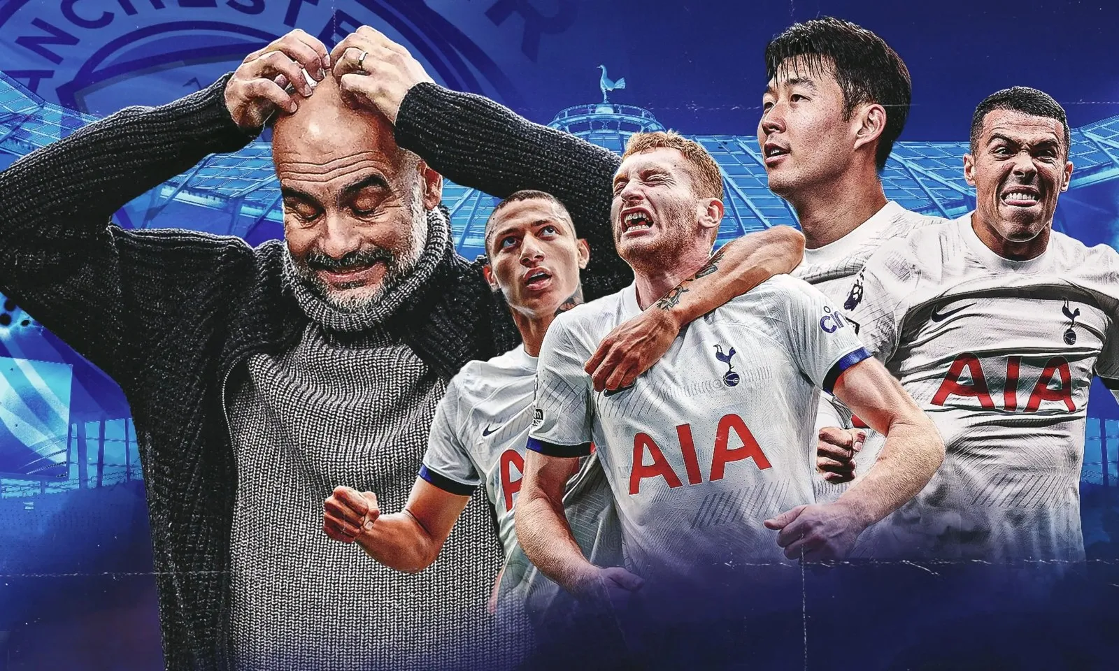 Lịch sử đối đầu Tottenham vs Man City: Cơn ác mộng lớn nhất của Pep ở Anh