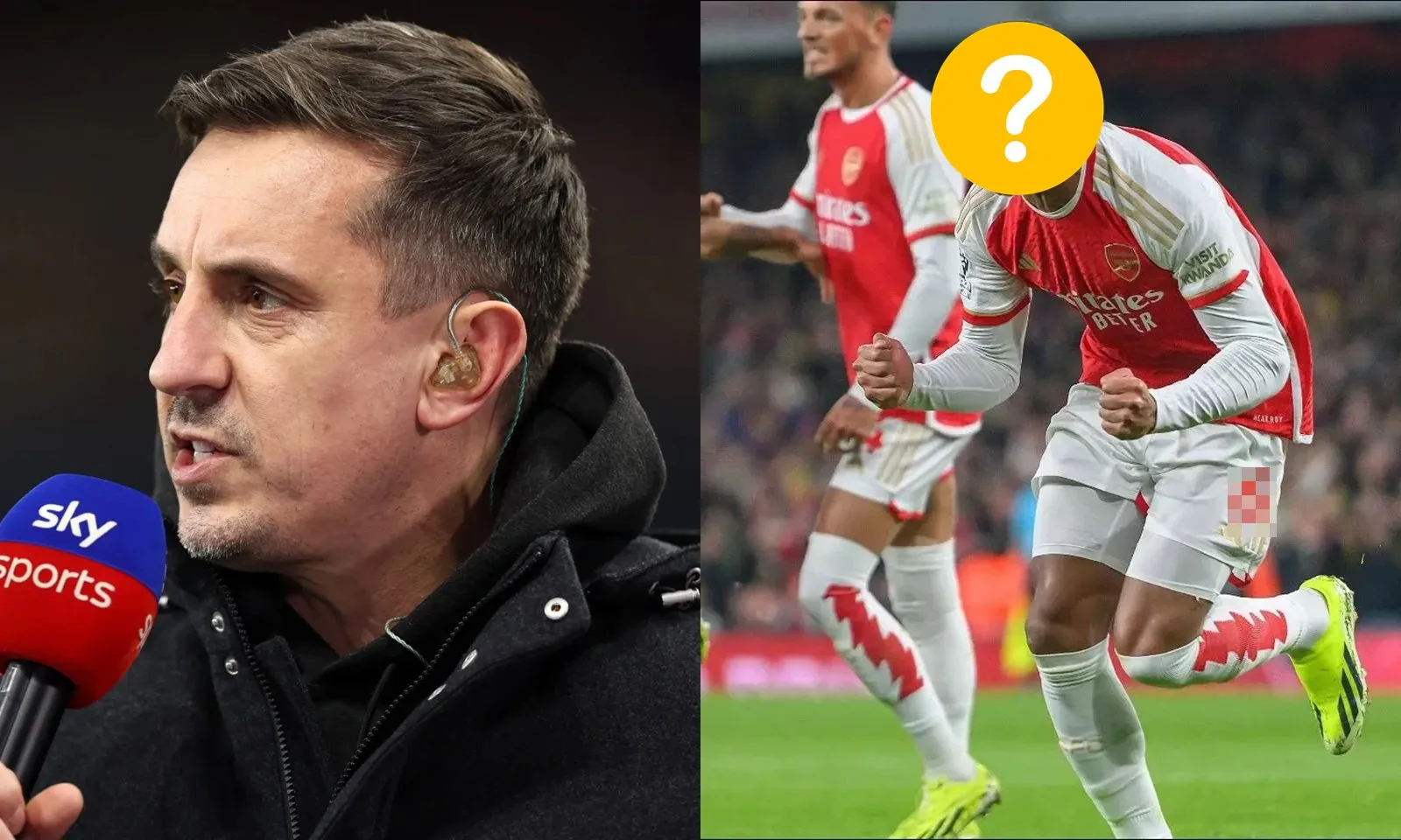 Gary Neville ca ngợi trụ cột Arsenal tiến bộ thần tốc: “Cậu ấy xuất sắc không kém Saliba” 