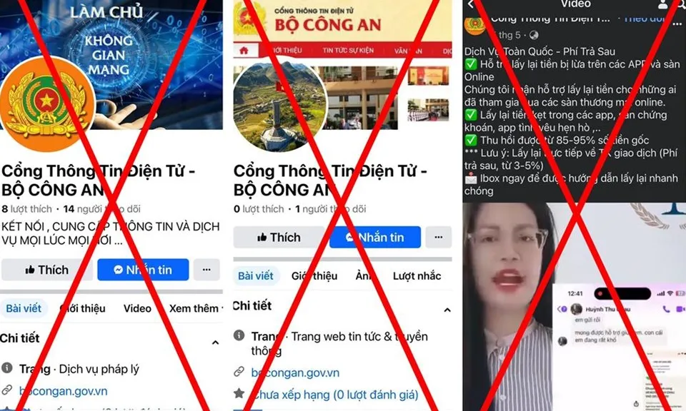 Cảnh báo mạo danh Cổng thông tin điện tử Bộ Công an để lừa đảo “người từng bị lừa đảo”