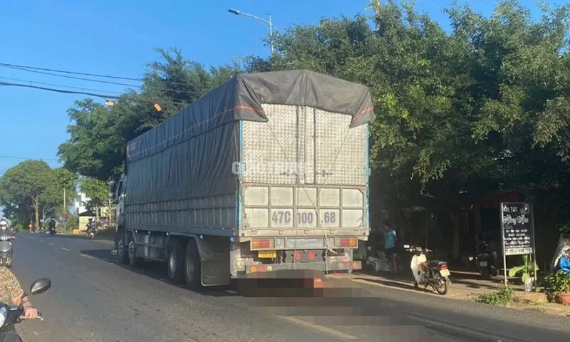 Người đàn ông đi bộ lao ra đường bị xe tải cán tử vong