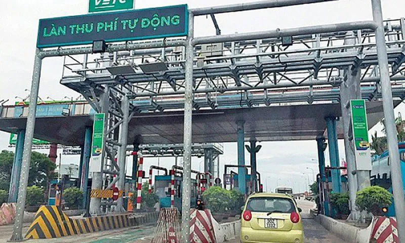 Một trạm thu phí tự động Ảnh minh họa