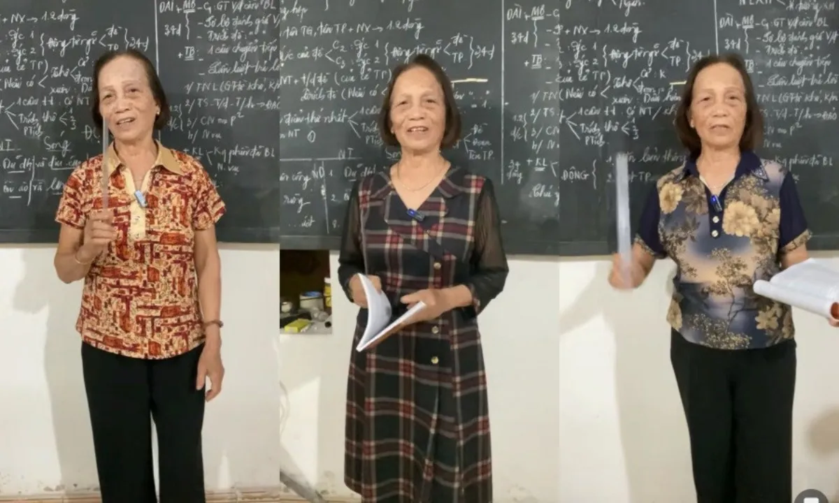 Cô giáo 74 tuổi lập kênh Tiktok dạy Văn bị trò bình luận khiếm nhã