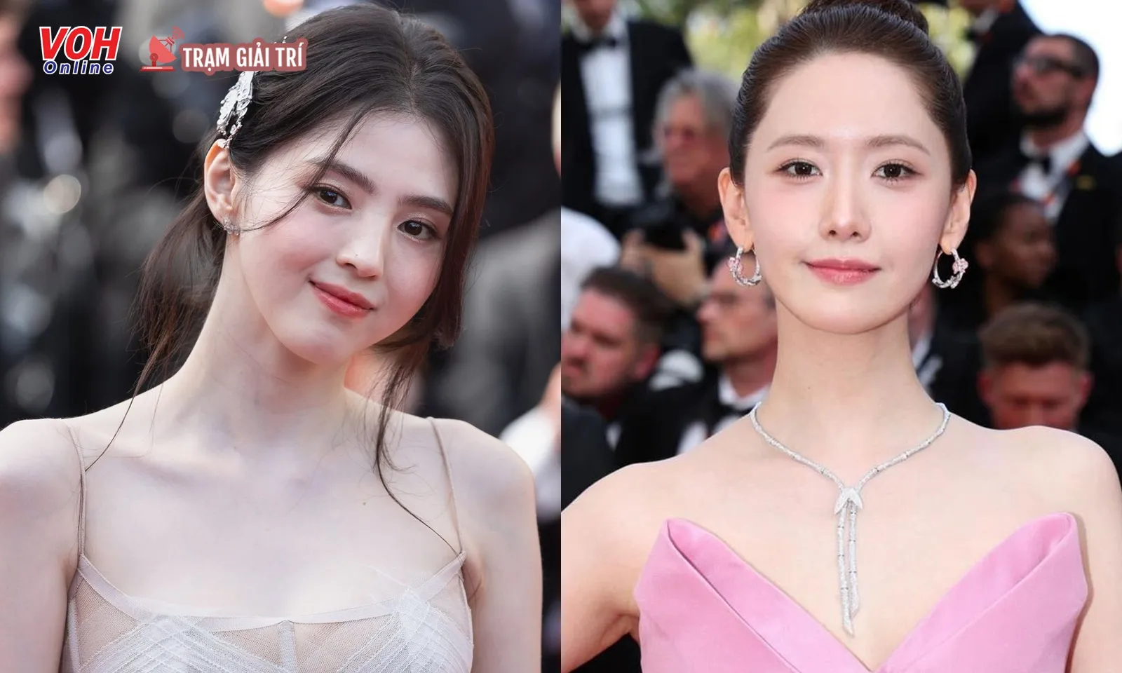 Han So Hee và Yoona gây sốt với khoảnh khắc lướt qua nhau tại Cannes, visual ai hơn ai?