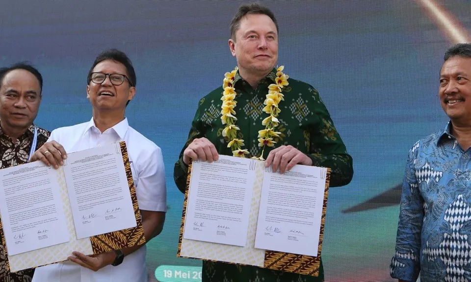 Elon Musk ra mắt dịch vụ Internet vệ tinh của SpaceX tại Indonesia
