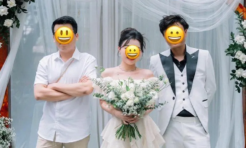 Gái xinh gây tranh cãi khi diện đồ lộng lẫy “lấn át” cô dâu