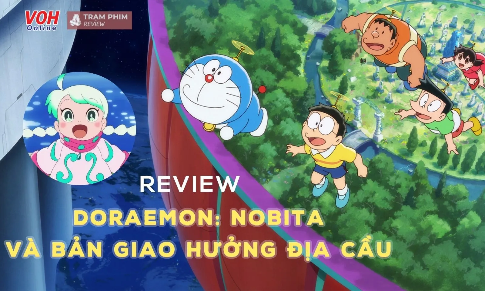 Review Doraemon: Nobita Và Bản Giao Hưởng Địa Cầu - âm nhạc xua tan cái ác