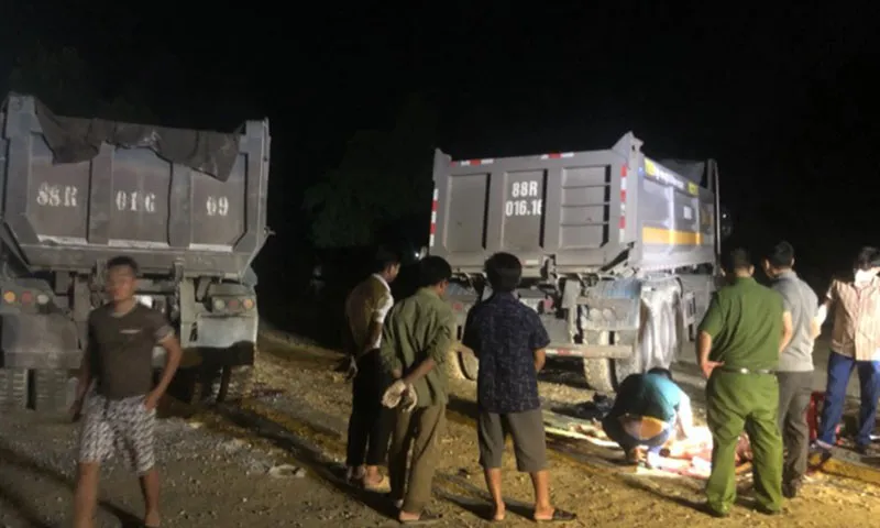 Một tài xế bị xe tải cán tại mỏ đá ở Tuyên Quang