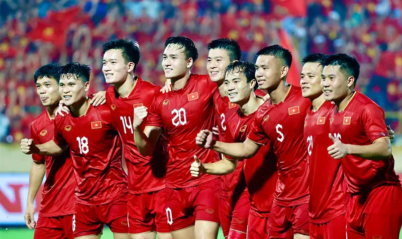 Tuyển Việt Nam ở lượt đi giành chiến thắng 2-0 trước Philippines - Ảnh: internet