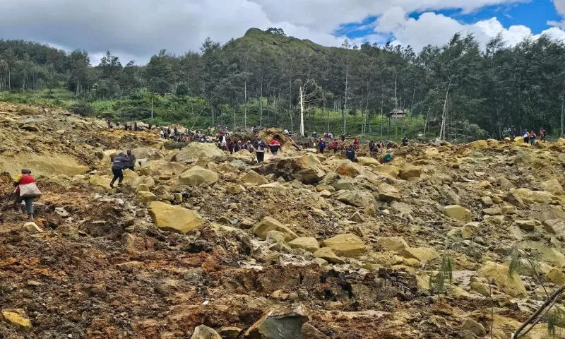 Hơn 670 người có thể đã chết trong trận sạt lở đất ở Papua New Guinea