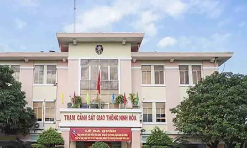 Trạm CSGT Ninh Hòa nơi Trung tá P công tác