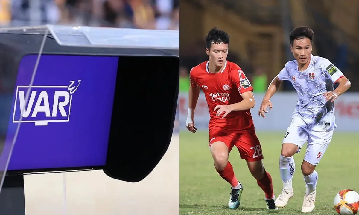 VAR xuất hiện trên sân Hàng Đẫy cùng hai điểm nóng vòng 22 V-League 2023/2024
