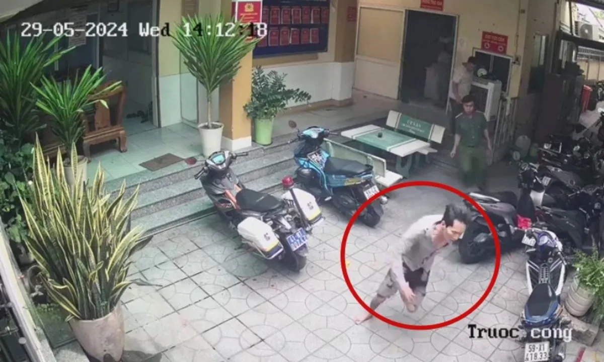 Nghi phạm xin đi vệ sinh rồi xô cán bộ công an, tháo chạy khỏi trụ sở