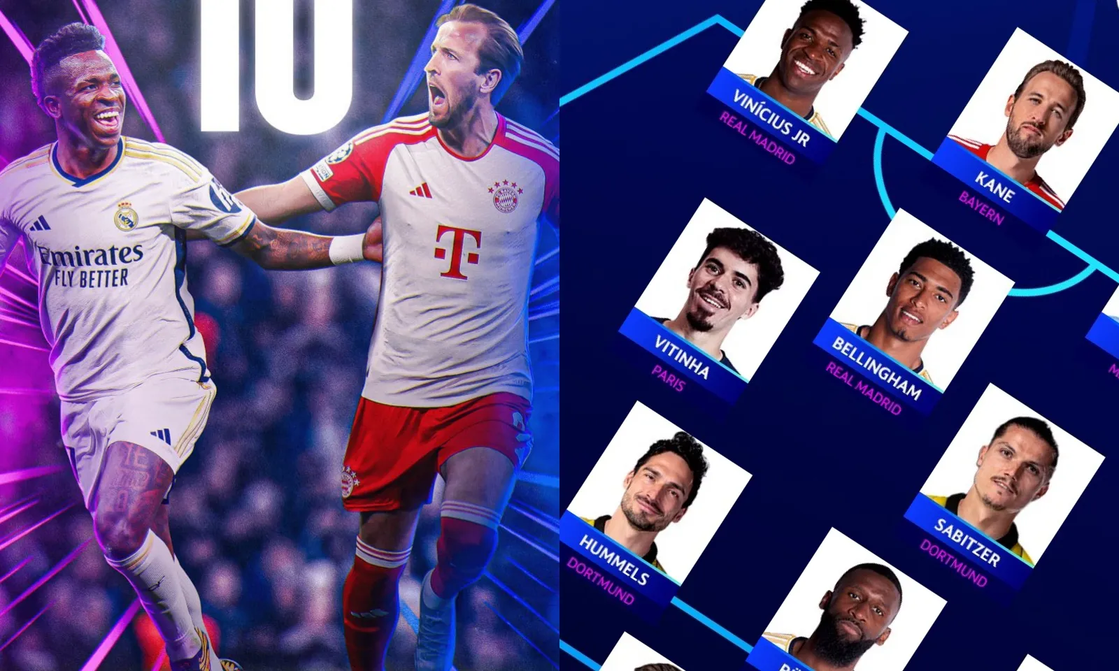 Đội hình tiêu biểu Champions League 2023-2024: Sao Man City thay Haaland | Kẻ ngậm ngùi về Chelsea