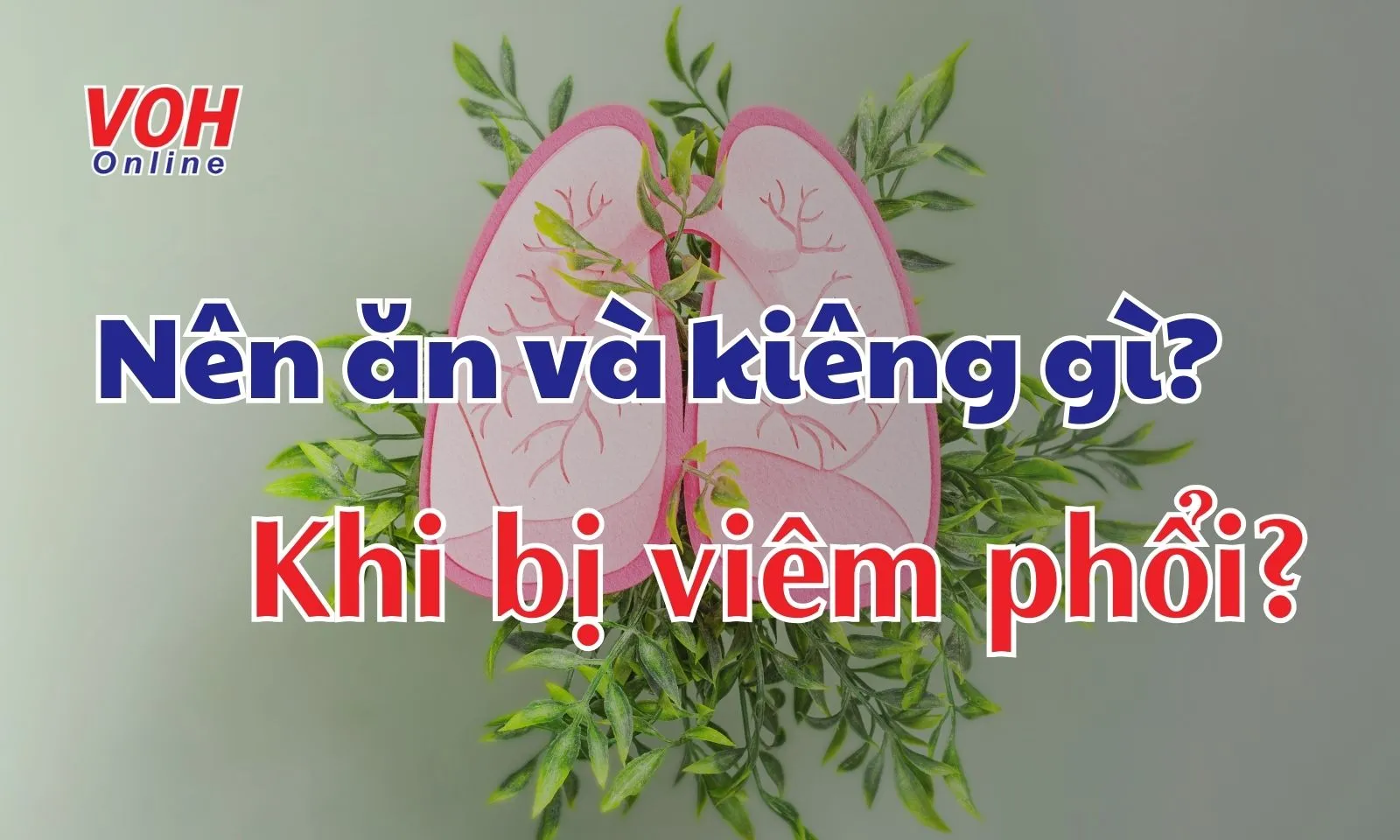 Người bệnh viêm phổi nên ăn gì, kiêng gì để nhanh hồi phục?