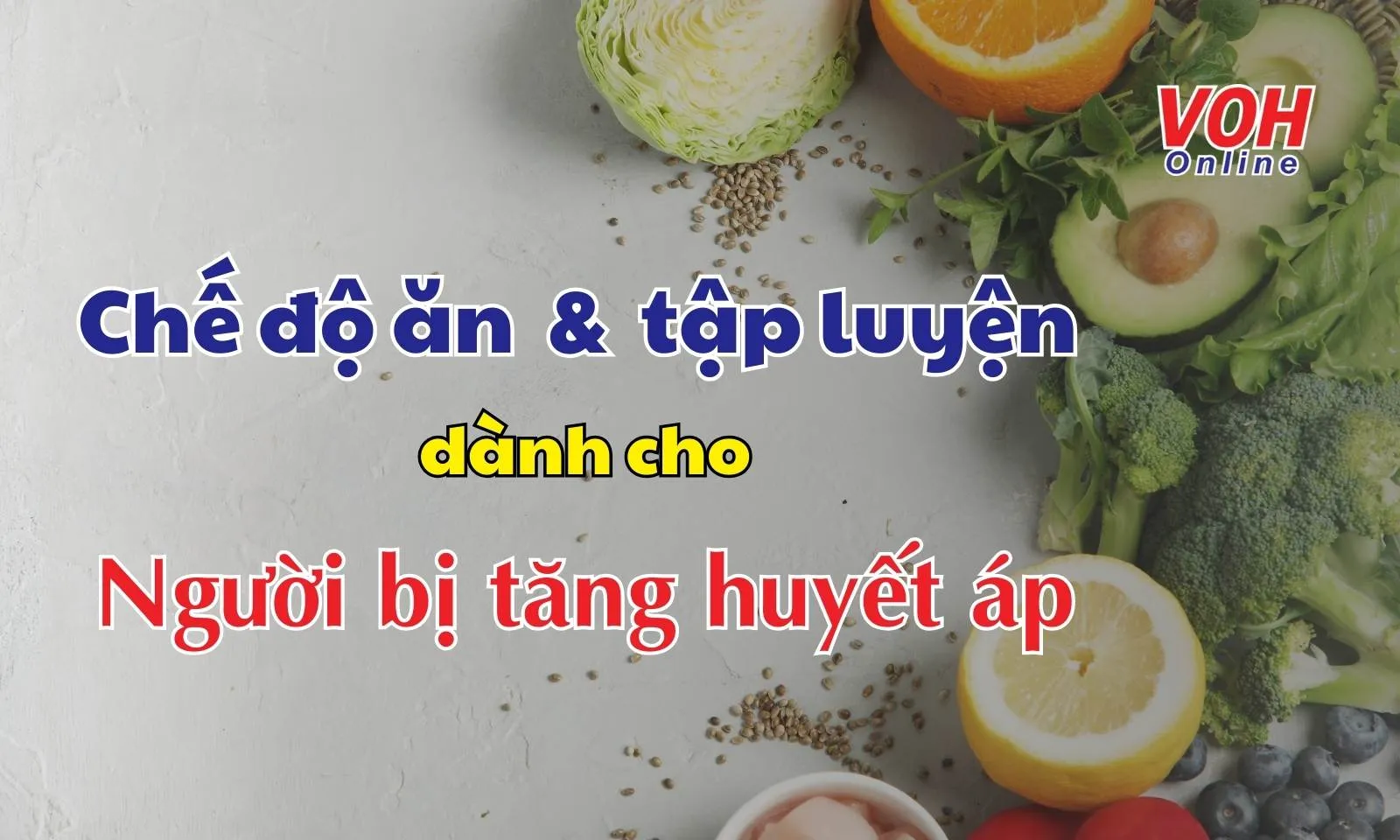 Chế độ ăn uống và tập luyện cho người tăng huyết áp