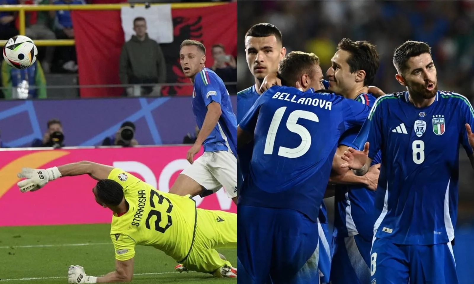 Bùng nổ 15 phút đầu trận, tuyển Ý ngược dòng thắng nhọc Albania