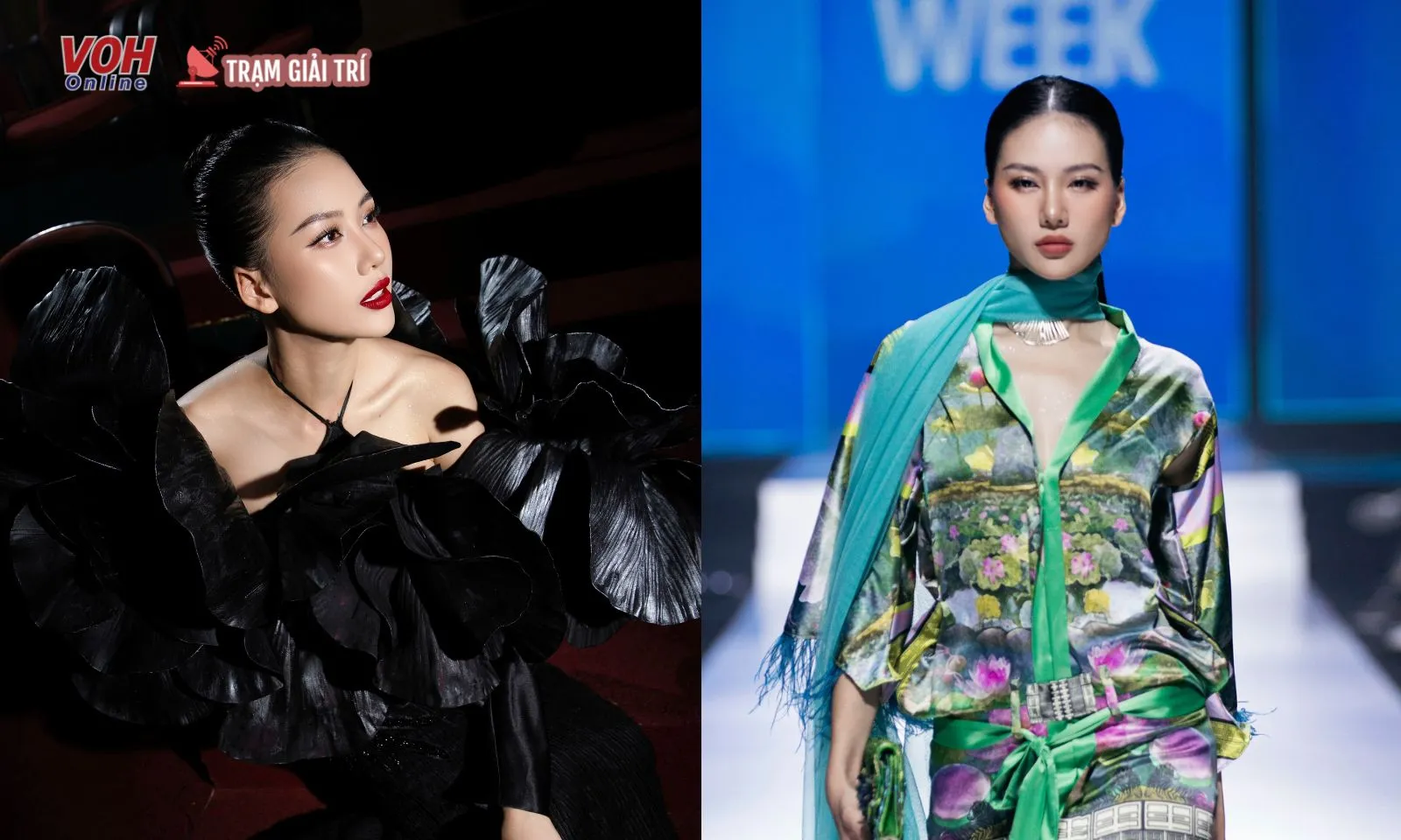 Hoa hậu Bùi Quỳnh Hoa đảm nhận vị trí First Face kiêm Vedette trên sàn catwalk