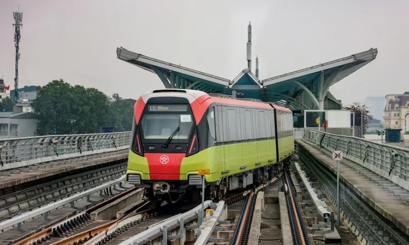 Tháng 7/2024, vận hành đoạn trên cao metro Nhổn-Ga Hà Nội