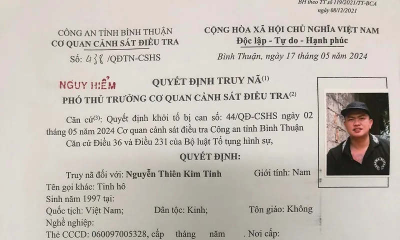 Vụ đánh nhau 3 người thương vong: Truy nã đối tượng Tinh hô